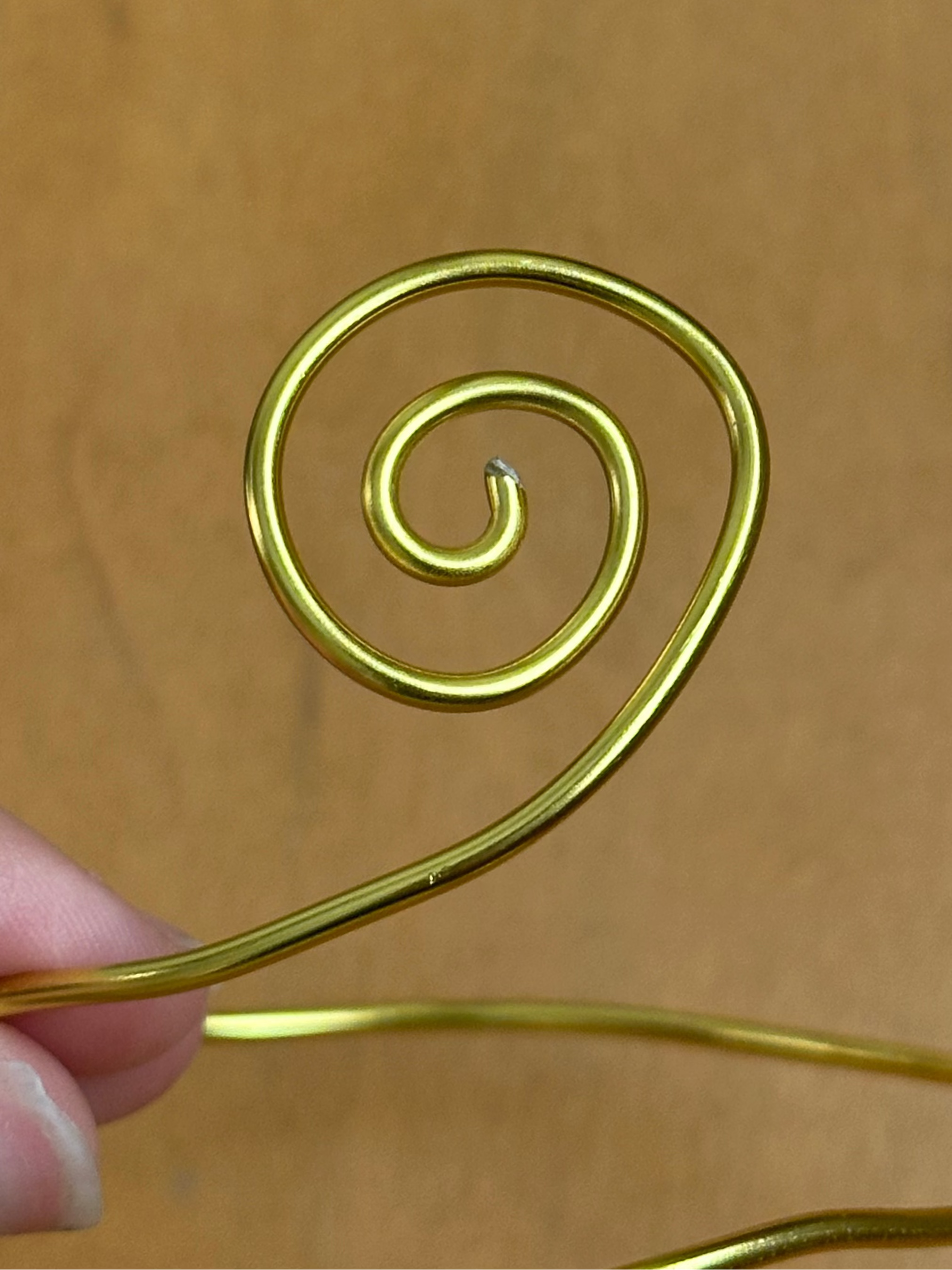 Gold Swirl Spiral Arm Cuff