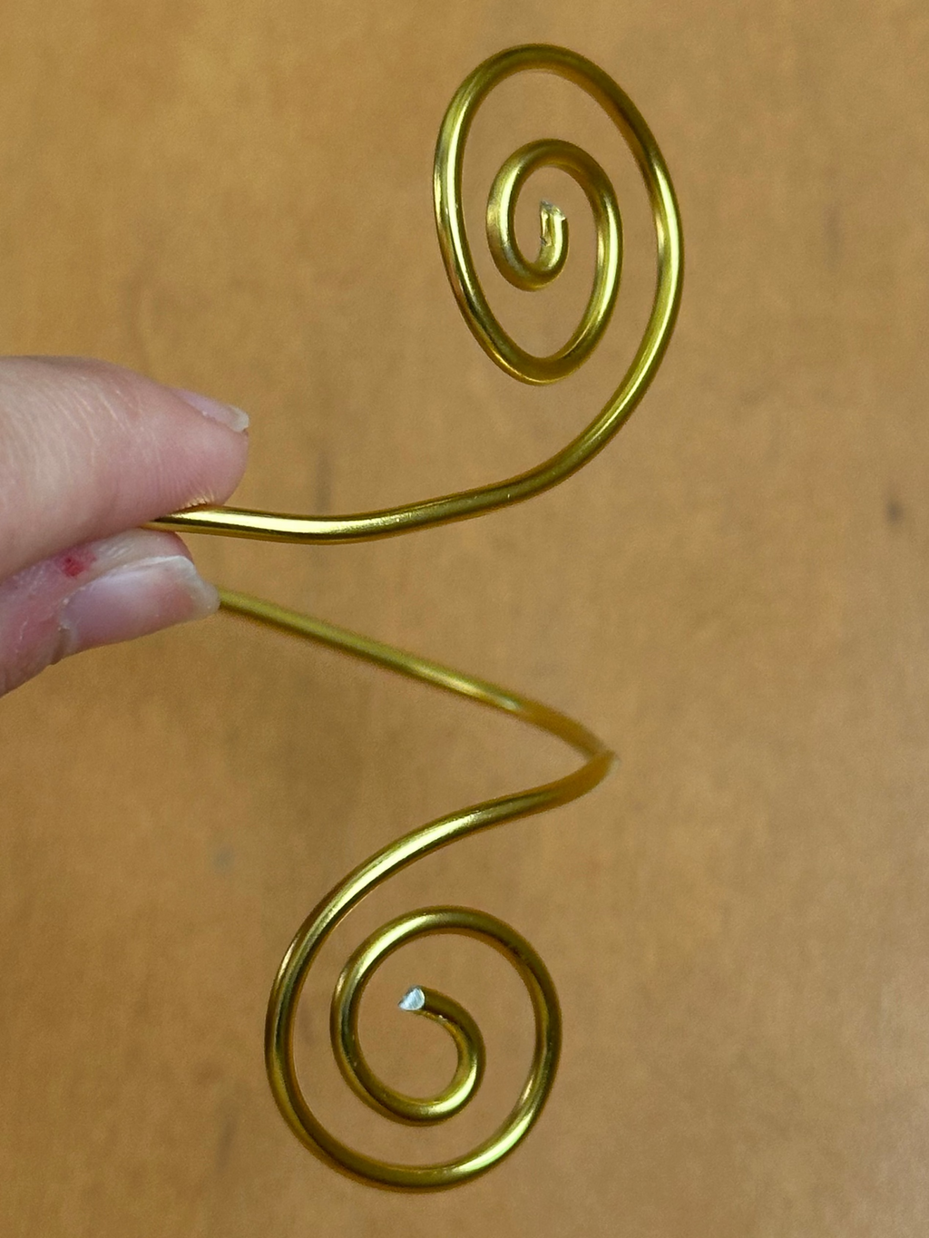 Gold Swirl Spiral Arm Cuff