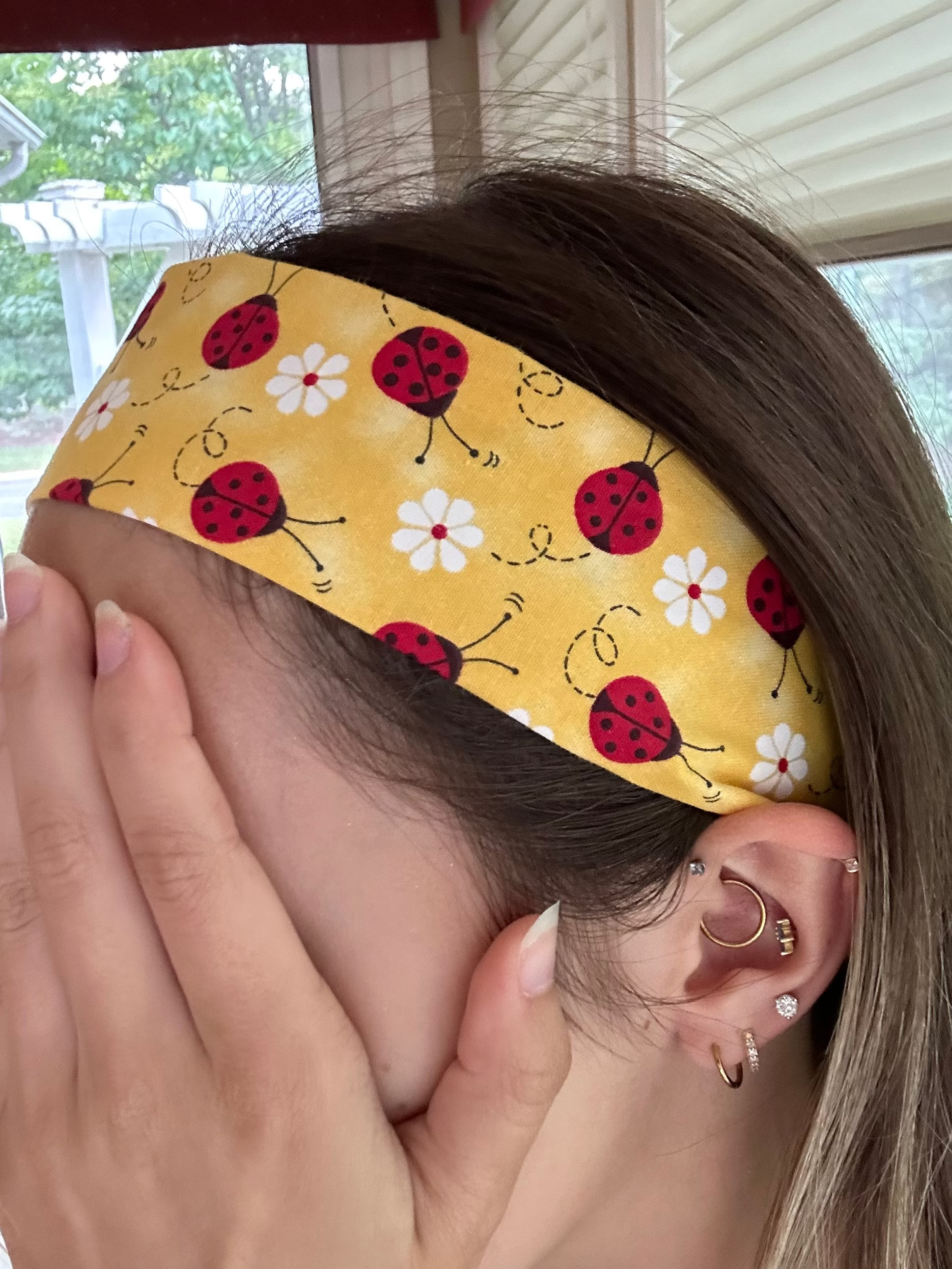 Yellow Ladybug Headband