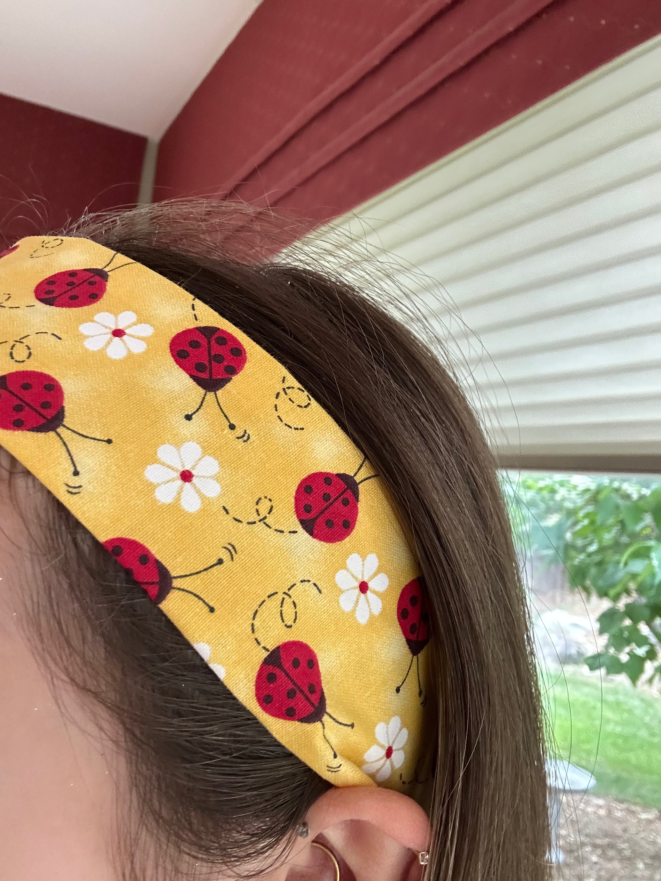 Yellow Ladybug Headband